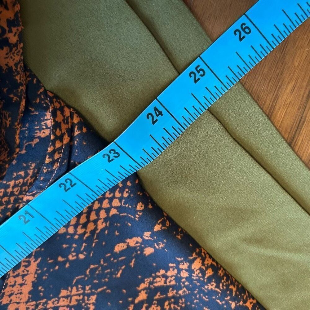 Cabi Women’s Python Print Border Wrap Blouse Size… - image 7